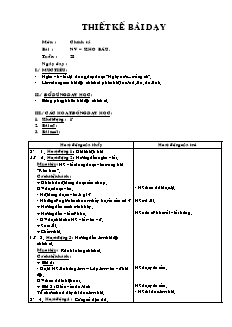 Giáo án Chính tả 2 tuần 28: Kho báu