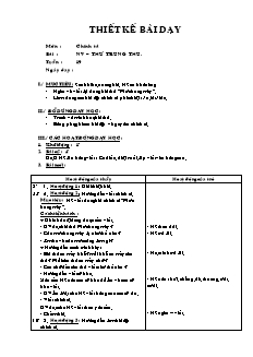 Giáo án Chính tả 2 tuần 29: Thư trung thu