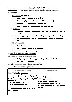 Giáo án Đại số 11 chuẩn - Chương V: Đạo hàm