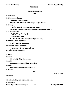 Giáo án Đại số 11 - Chương 2 - Tiết 29, 30: Nhị thức Niu-Tơn