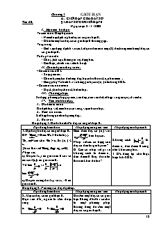 Giáo án Đại số 11 - Chương 4: Giới hạn