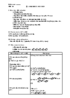 Giáo án Đại số 11 cơ bản tiết 28: Nhị Thức Niu-Tơn