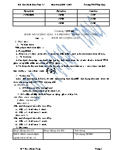 Giáo án Đại số 11 - GV: Bùi Mạnh Tùng