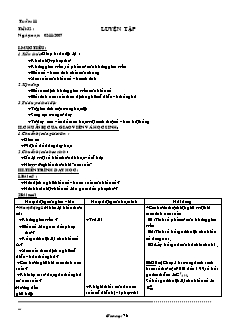 Giáo án Đại số 11 NC tiết 32: Luyện tập