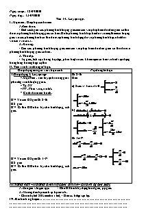 Giáo án Đại số 11 tiết 14: Luyện tập