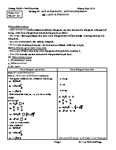 Giáo án Đại số 11 tiết 27, 28: Bất đẳng thức