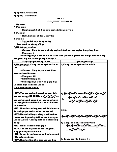 Giáo án Đại số 11 tiết 28: Nhị thức Niu-Tơn