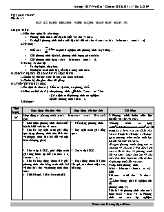 Giáo án Đại số 11 - Trường THPT Võ Giữ - Tiết 15: Một số dạng phương trình lượng giác đơn giản