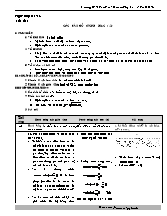 Giáo án Đại số 11 - Trường THPT Võ Giữ - Tiết 2: Các hàm số lượng giác