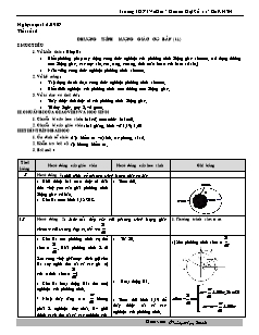 Giáo án Đại số 11 - Trường THPT Võ Giữ - Tiết 6: Phương trình lượng giác cơ bản