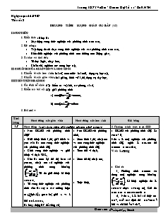 Giáo án Đại số 11 - Trường THPT Võ Giữ - Tiết 8: Phương trình lượng giác cơ bản