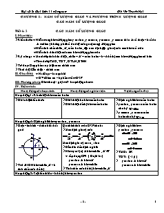 Giáo án Đại số & Giải tích 11 nâng cao - Chương 1, 2, 3