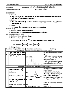 Giáo án Đại số & giải tích 11 tiết 40: Dãy số (tt)