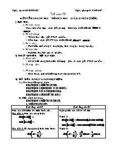 Giáo án Đại số khối 11 - Tiết 14: Một số dạng phương trình lượng giác cơ bản (tiếp)