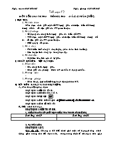 Giáo án Đại số khối 11 - Tiết 17: Một số dạng phương trình lượng giác cơ bản (tiếp)