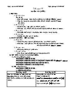 Giáo án Đại số khối 11 - Tiết 19: Luyện tập (tiếp)