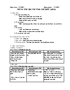 Giáo án Đại số khối 11 - Tiết 36: Các qui tắc tính xác suất (tiết 2)