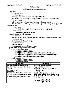 Giáo án Đại số khối 11 - Tiết 38: Biến ngẫu nhiên rời rạc