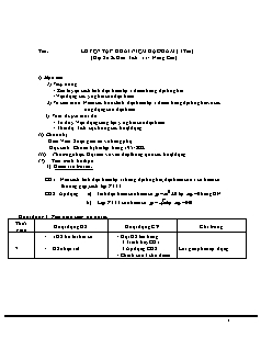 Giáo án Đại số khối 11 - Tiết 76: Luyện tập khái niệm đạo hàm (1 tiết)