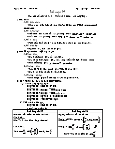 Giáo án Đại số khối 11 - Tiết 9: Các phương trình lượng giác (tiếp)