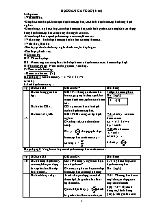 Giáo án Đại số lớp 11 - Đạo hàm cấp cao (1 tiết)