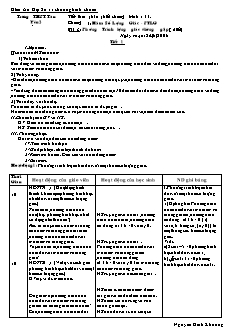 Giáo án Đại số lớp 11 - Tiết 11: Bài 3: Phương trình lượng giác thường gặp (5 tiết)