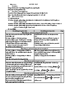 Giáo án Đại số lớp 11 - Tiết 14, 15: Luyện tập