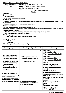 Giáo án Đại số lớp 11 - Tiết 18: Ôn tập chương I