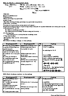 Giáo án Đại số lớp 11 - Tiết 21: Quy tắc đếm