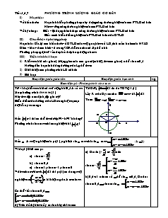 Giáo án Đại số lớp 11 - Tiết 5, 6, 7: Phương trình lượng giác cơ bản