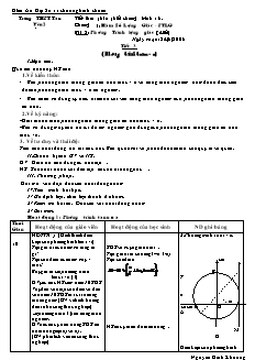 Giáo án Đại số lớp 11 - Tiết 8: Phương trình tanx = a