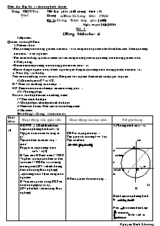 Giáo án Đại số lớp 11 - Tiết 9: Phương trình cot x = a