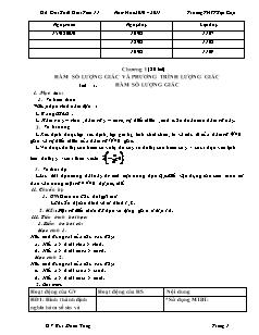 Giáo án Đại số và giải tích 11 - Năm học 2010 - 2011 - Trường THPT Sốp Cộp