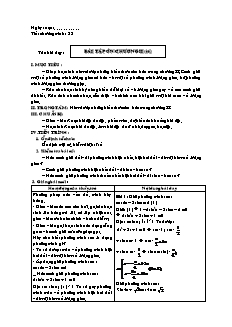 Giáo án Đại số và giải tích khối 11 - Tiết 38: Bài tập ôn chương II (tiếp)