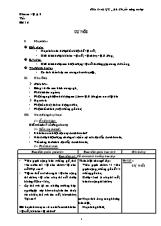 Giáo án dạy Vật lý 8 bài 12: Sự nổi