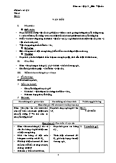 Giáo án dạy Vật lý 8 bài 2: Vận tốc