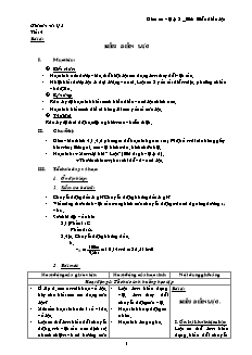 Giáo án dạy Vật lý 8 bài 4: Biễu diễn lực