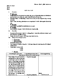 Giáo án dạy Vật lý 8 bài 6: Lực ma sát