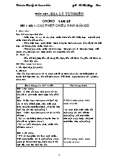 Giáo án Địa lý 10 ban cơ bản