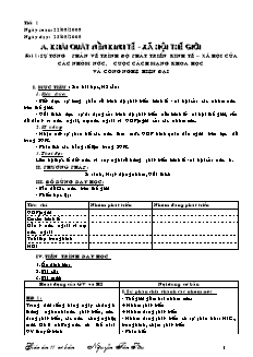 Giáo án Địa lý 11 cơ bản đầy đủ