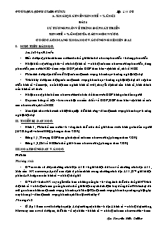 Giáo án Địa lý 11 - Trung tâm GDTX Chơn Thành