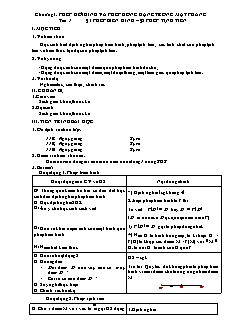 Giáo án Hình 11 tiết 1 đến 10