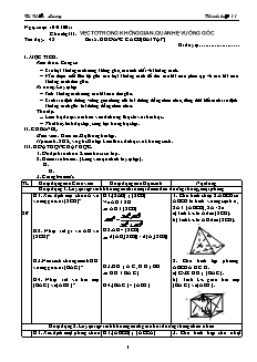 Giáo án Hình học 11 CB tiết 42: Khoảng cách (bài tập)