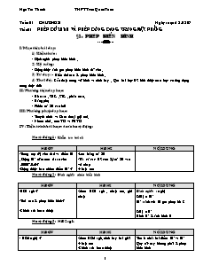 Giáo án Hình học 11 CB - Trường THPT Trần Quốc Toản