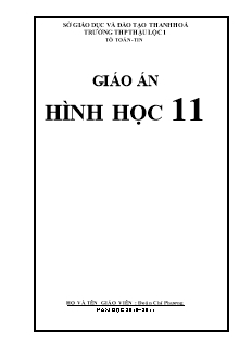 Giáo án Hình học 11