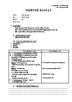 Giáo án Kể chuyện lớp 2 tuần 28: Kho báu