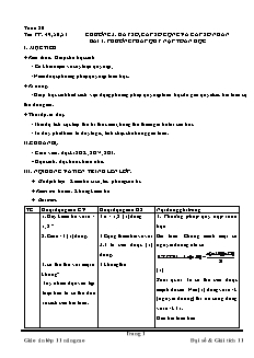 Giáo án lớp 11 (nâng cao) Đại số và Giải tích 11