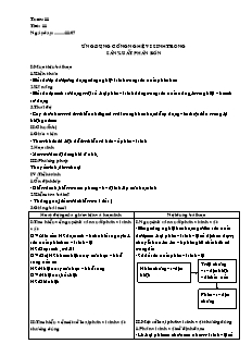 Giáo án môn Công nghệ khối 10 - Tiết 11: Ứng dụng công nghệ vi sinh trong sản xuất phân bón