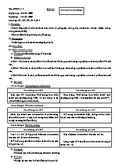 Giáo án môn Công nghệ lớp 10 - Bài 21: Ôn tập chương I