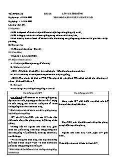 Giáo án môn Công nghệ lớp 10 - Bài 26: Sản xuất giống trong chăn nuôi và thủy sản